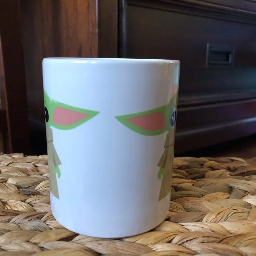 Star Wars The Mandalorian Baby Grogu ceramic mug 12oz.